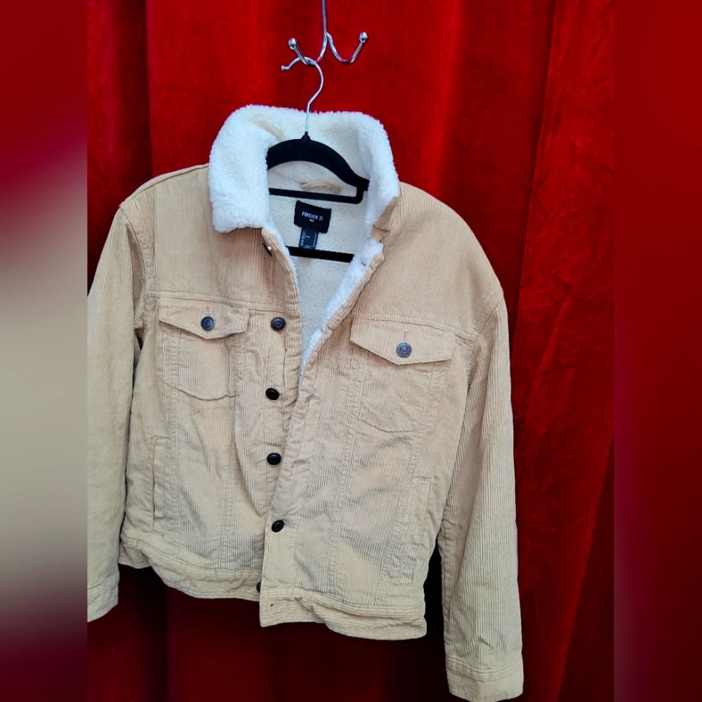 Forever 21 tan/white coloroid jacketSize:  M barely worn